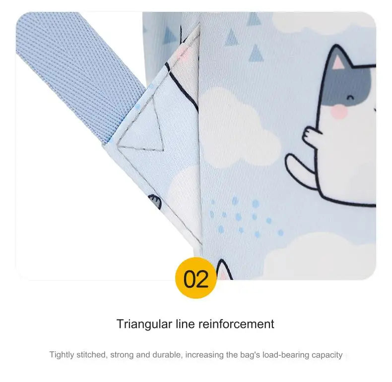 School Bags for Girls Cute Printing Cat School Backpack and Handbag Kawaii Children Backpack Back To School 2024 Mochila Escolar