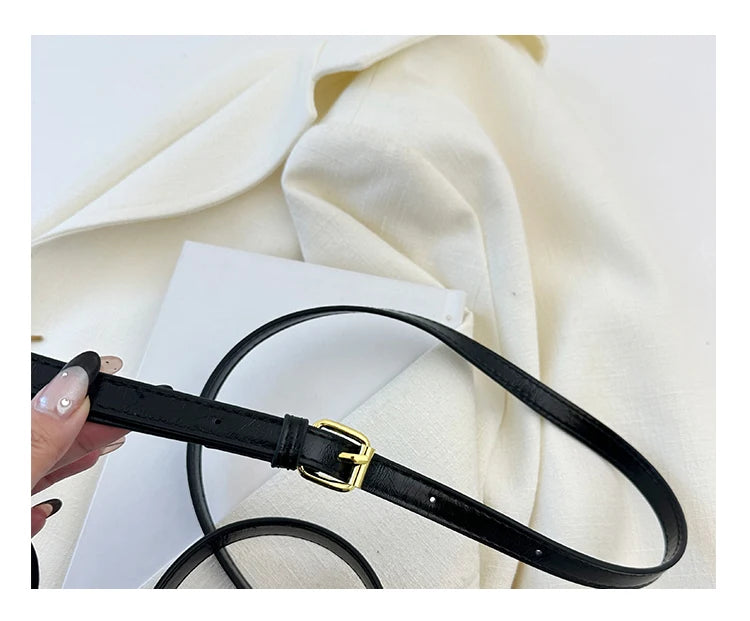Women Fashion Tote Bucket Bags Solid Clor PU Leather Delicate Small Square Pack 2024 Trendy Female Crossbody Bag