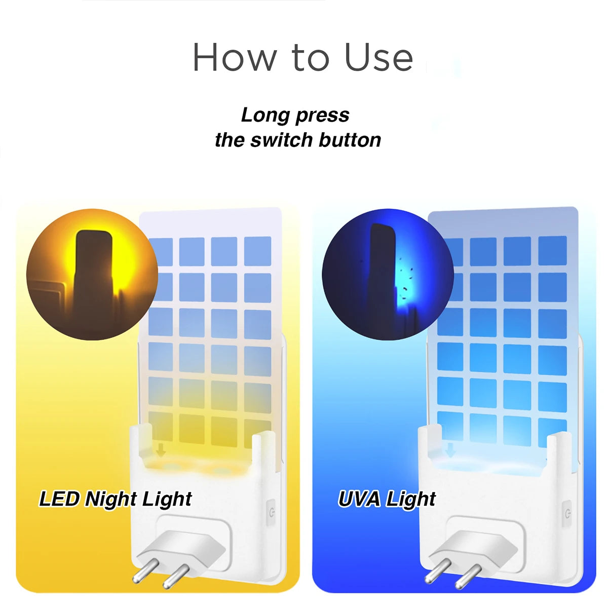 Adhesive Board Mosquito Killer Lamp, Indoor Non-toxic Adhesive Trap, Multifunctional Flying Insect Trap With Small Night Light