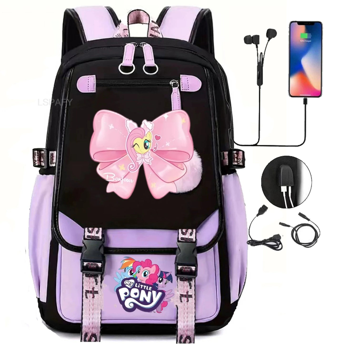My Little Pony SchoolBags Fashion Boys Girls Backpack Rucksack Casual Travel Multipocket Book Bags New Semester Gift