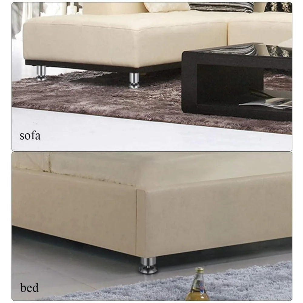 Metal Furniture Legs Adjustable Table Legs, Stainless Steel Kitchen Feet for Cabinet Furniture, Office Furniture,Sofa