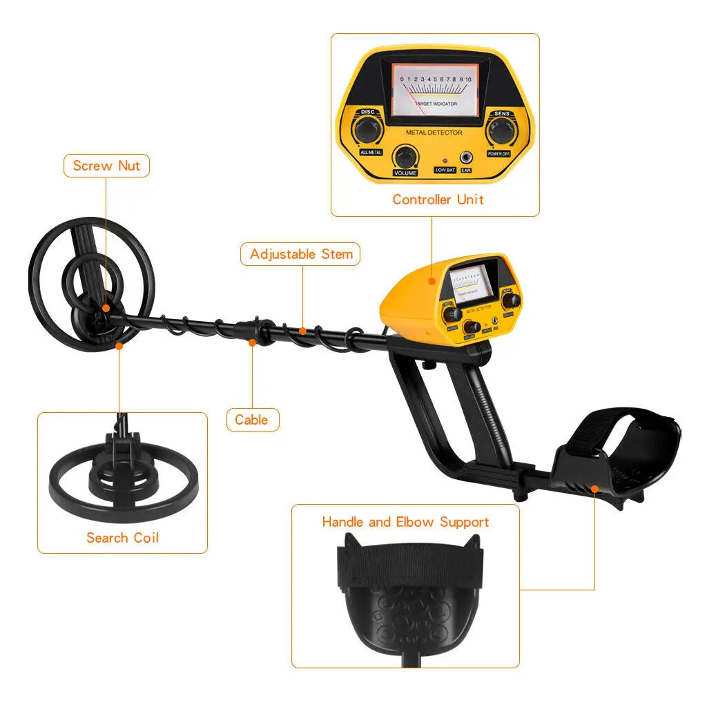 MD-5090 Metal Detector Detection Instrument Underground Metal Detector Metal Finder Gold Detector Hunter Treasure Gold Digger