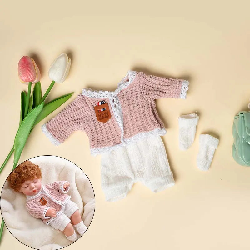 Baby Reborn Dolls Clothes for 30cm Baby Doll Dress Pajamas Jumpsuit Doll Clothes for 12 inch Reborn Doll DIY Toys for Girls