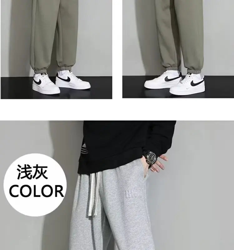 Men's Trousers Casual Trousers Loose Popular Sports Pants Versatile Casual Pants for Boys