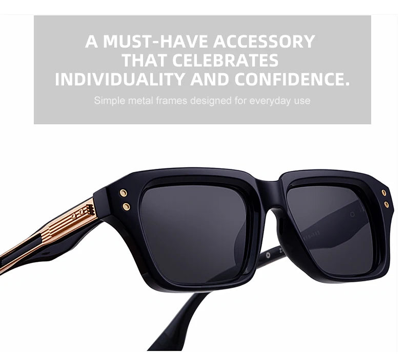 Retro Polarized Square Punk Sunglasses Men 2026 Luxury Brand Designer Classic Driving Shield Sun Glasses for Male Shades UV400