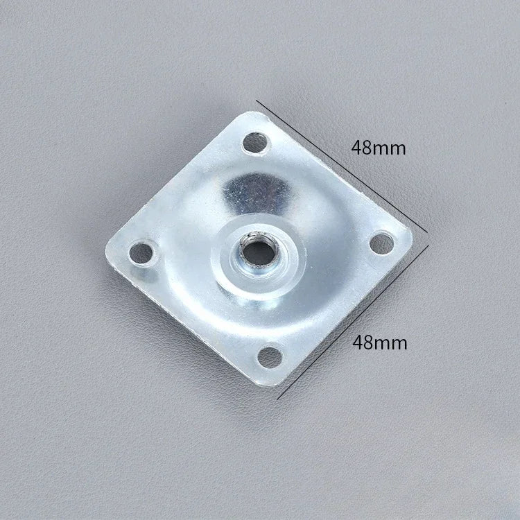 6pcs Wooden Leg Connector Coffee Table Leg Bevel Iron Sheet Hardware Square Nut Table Connector Sofa Cover Thickened