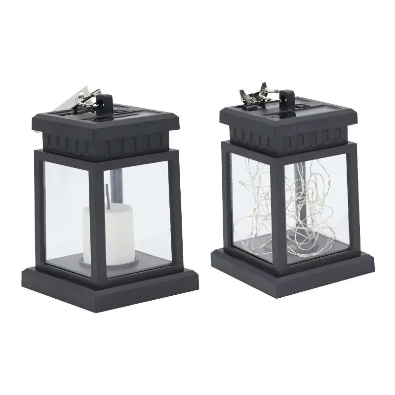 Solar Palace Lantern Outdoor Solar Lights Lawn Landscape Hanging Atmosphere Candle Lamp Floor Yard Garden Decor