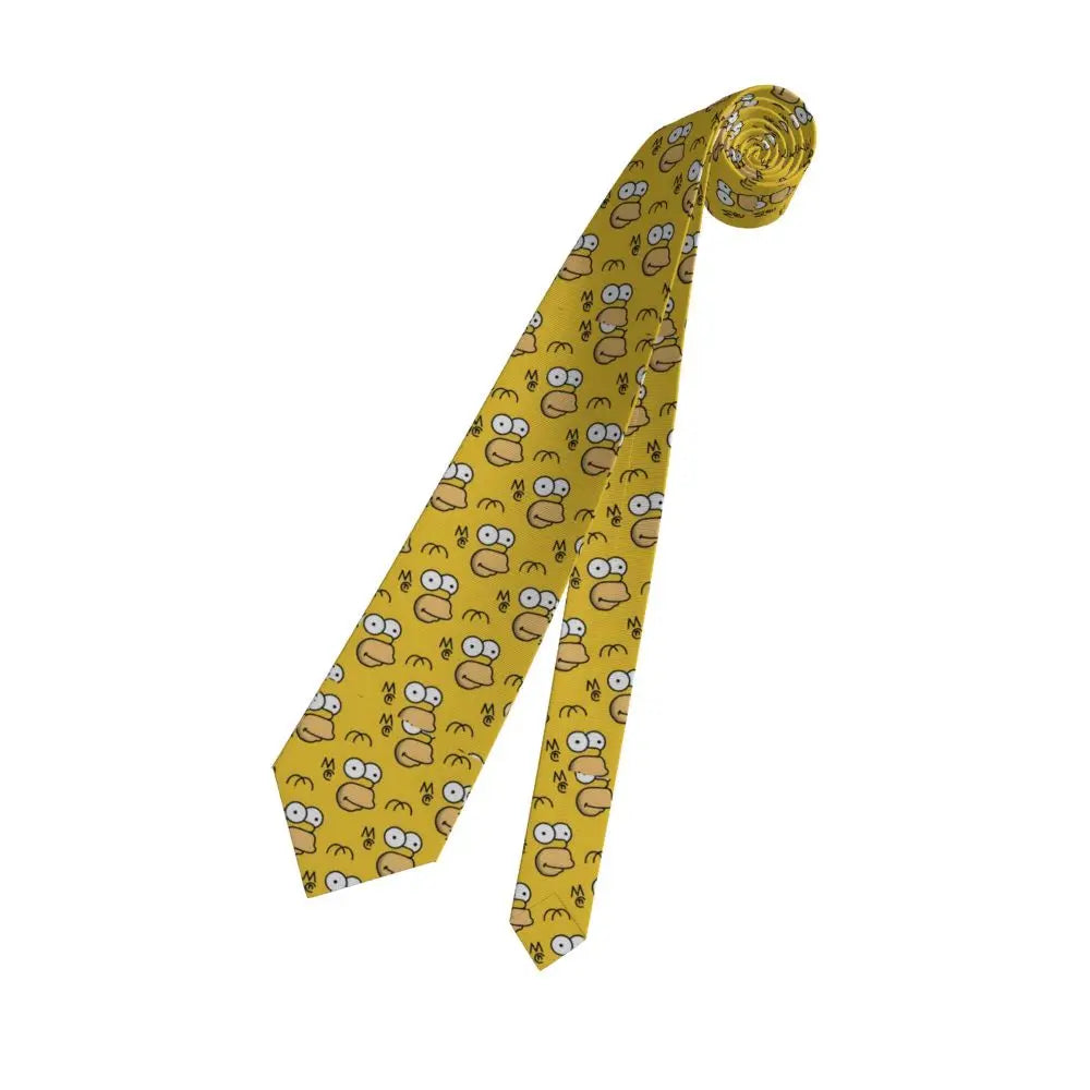 Personalized The S-Simpsones Homer Neck Ties Men Formal Silk Wedding Neckties