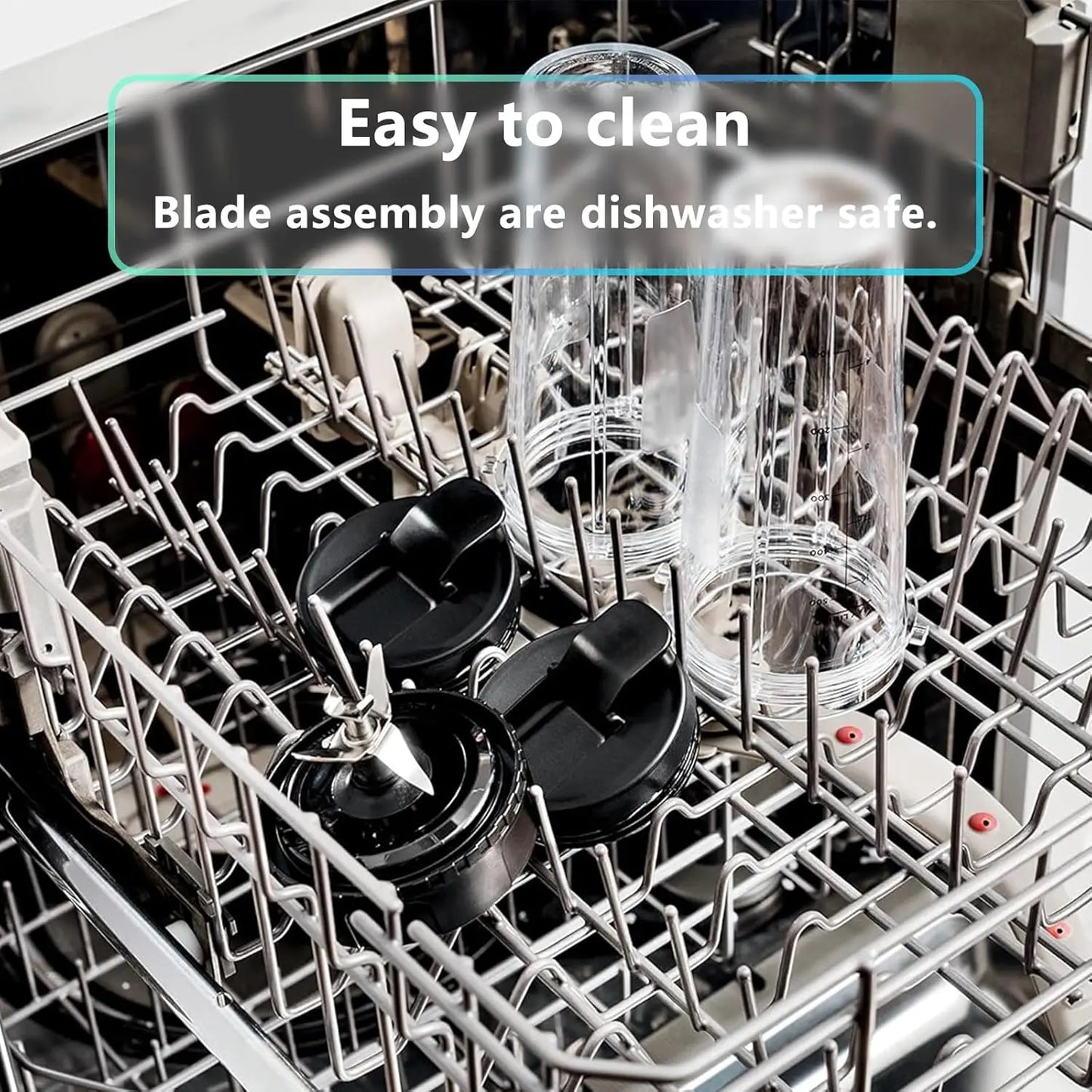 6 Fins Blender Replacement Parts Compatible for Ninja Blender BL660 BL660C BL663 BL663CO BL770 BL770A BL770W BL771 BL771C