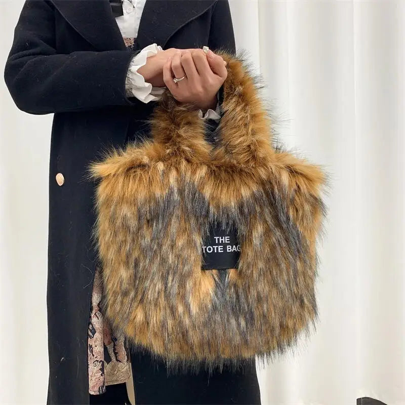 Large The Tote Bags for Women Winter Fashion New Shoulder Messenger Bag Female Designer Brand Sling Cross Handbags High Quality