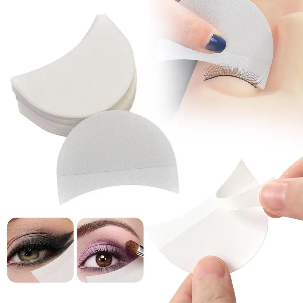 50PCS Eyeshadow Stencils Set, Lint Free Under Eye Gel Pad Sticker for Precise Makeup, Eye Makeup Tools Non-woven Isolation Patch