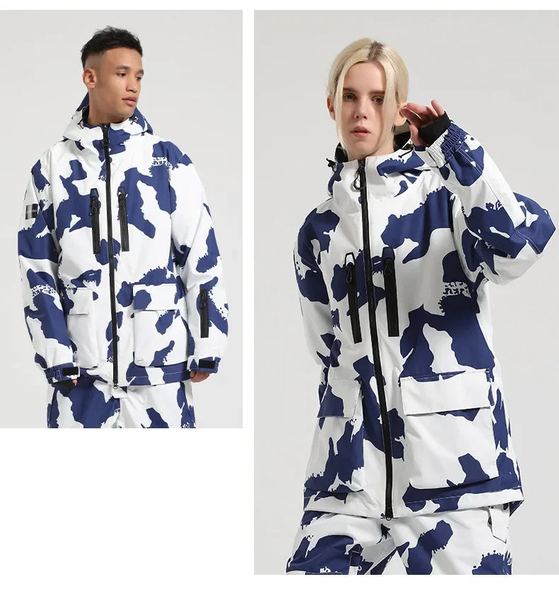 Winter New Skiing Jackets Thickened Warm Winter Clothes Outdoor Sport Waterproof Jackets Loose Couple Snow Coats Snowboard Tops