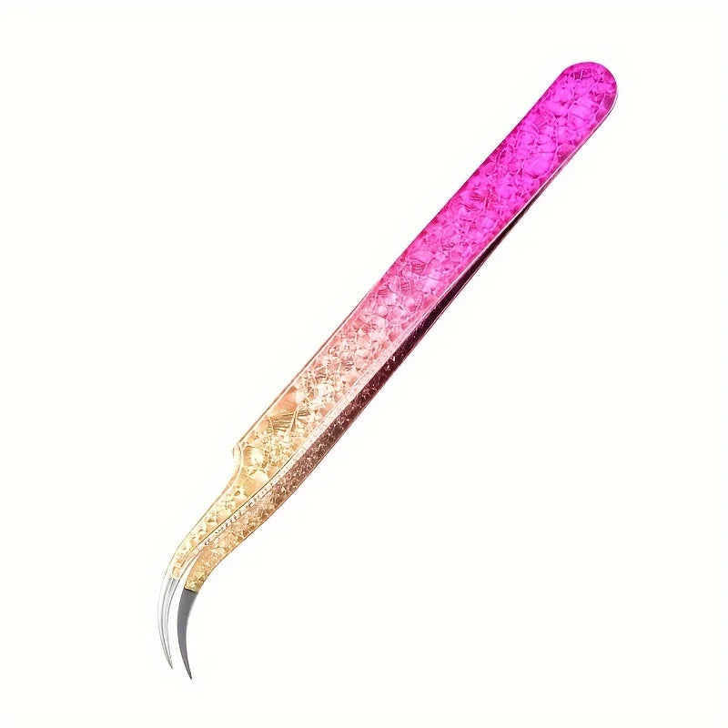 Eyelash Extension Tweezers Makeup Stainless Steel Eyelash 3D accurate Clip Makeup Tools Nail Art Accessories