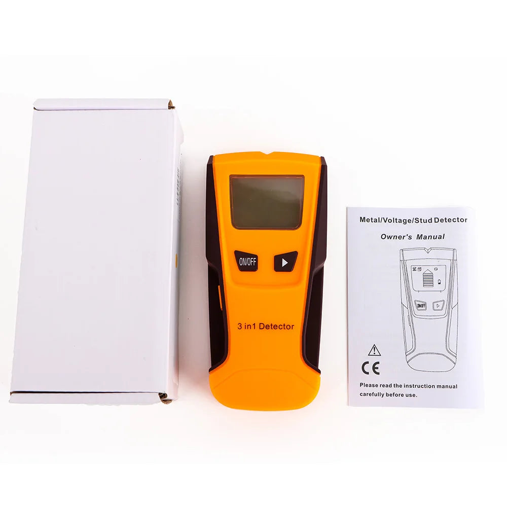 3 in 1 Wall Metal Detector Depth Professional Find Metal Wood Studs AC Voltage Live Wire Detect Wall Scanner Electric Box Finder