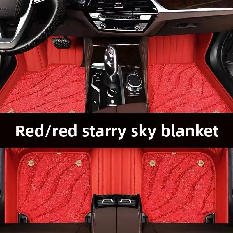 Starry Sky Carpet Car Foot Mat Special Car Customization Five Seat Full Set Full Surround Velvet Foot Mat