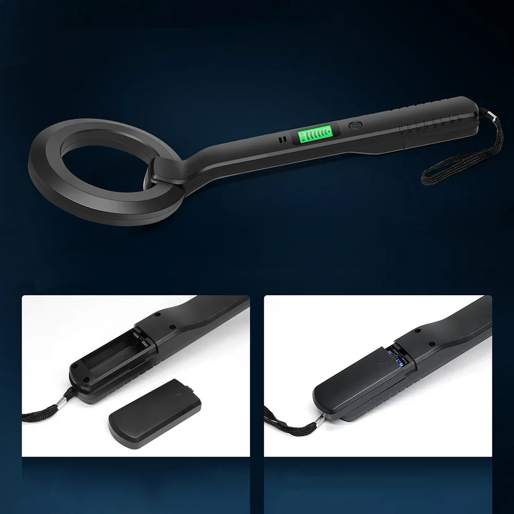 Metal Detector High Sensitivity Coil Metal Detect Tool 360°Scanning Security Checker 3 Modes for Treasure Hunting Metal Detect