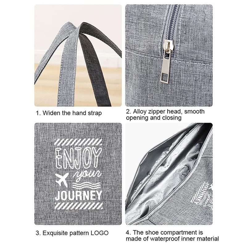 Women's Large Capacity Travel Bag Fitness Yoga Handbag Wet and Dry Wide Shoulder Strap Outdoor Tote Bag