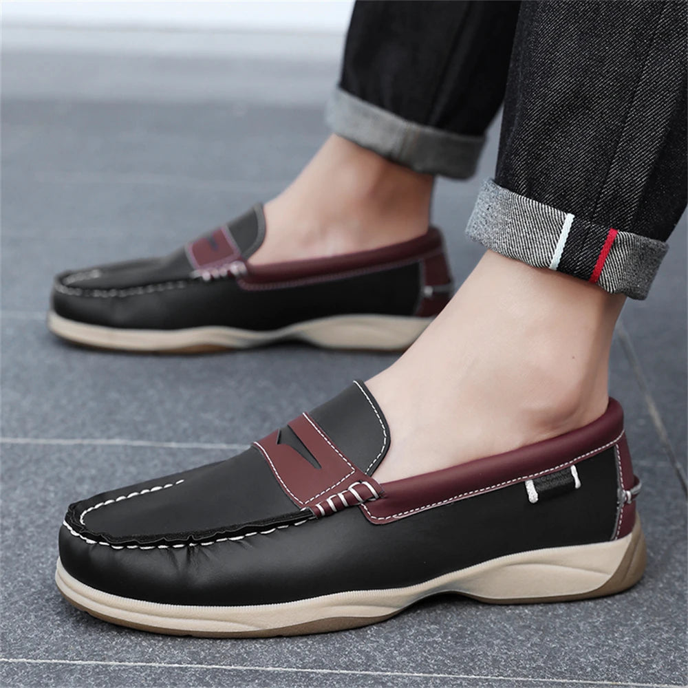 Men's Business Casual Loafers Shoes for Office Travel And Vacation Durable Elegant TPR Outsole Formal Shoes