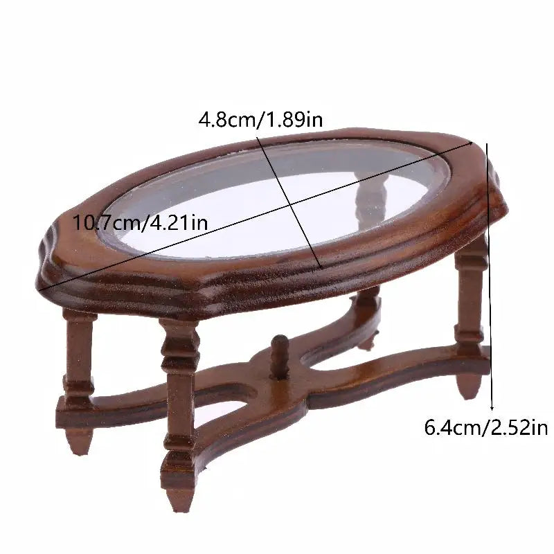 1/12 Dollhouse Furniture: Coffee Table Model; Stylish Decor for Miniature Living Room Scenes