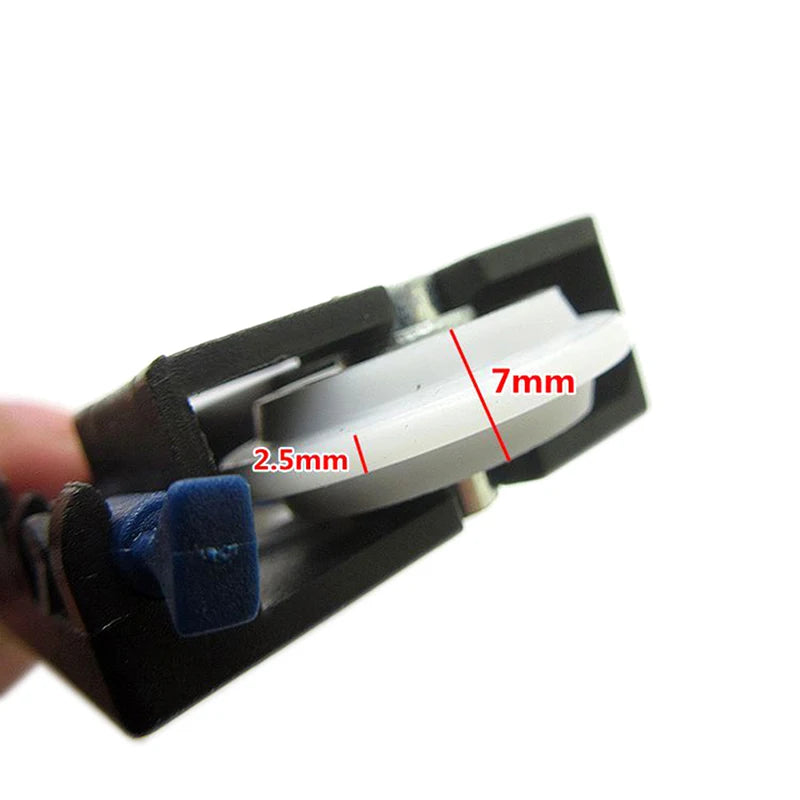 1pc Cabinet Sliding Wardrobe Door Part Top/bottom Down Wheels/Runner/Guides Kit Side-mounted Hanging Sliding Pulley Open Wheel