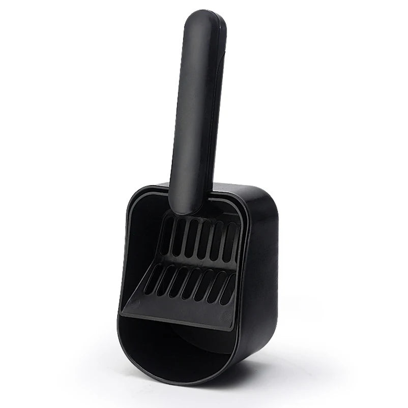 Cat Litter Scoop Plastic Cat Litter Shovel With Base Self Cleaning Cat Litter Box Shovel Kitten Toilet Clean Tools Cat Supplies
