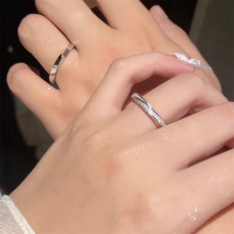 CC Sterling Ring For Women Marriage Fashion Accessories Fine Engagement Proposal White Gold Plated Wedding Jewelry CC708