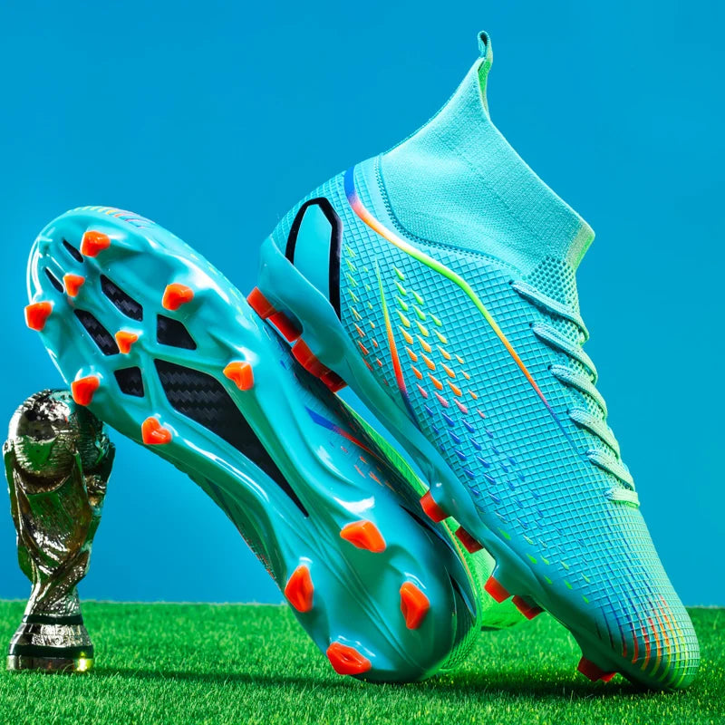 Football Shoes Men X2308 White TF/FG Original Professional Youth Anti-slip Indoor Fast Soccer Outdoor Training Football Sneaker