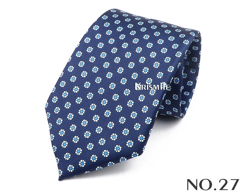 New Design Bohemian Style Necktie For Men Silk Touch Soft Blue Red Yellow Necktie Fit Wedding Party Business Office Accessory