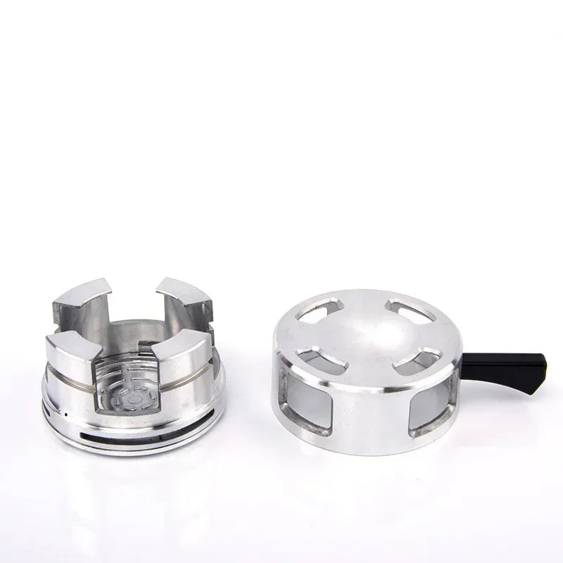 Aluminum Alloy Hookah Bowls Shisha Charcoal Holder Arab Carbon Heater Chicha Nargile Complete Water Pipe Smoking Accessories