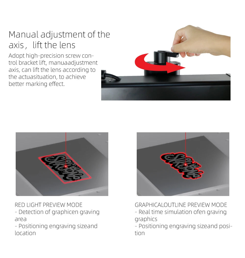 Kindlelaser S5 Industrial Fiber Laser Marking Machine 20/30/50W Portable Engraver for Metal Jewelry Leather High Precision