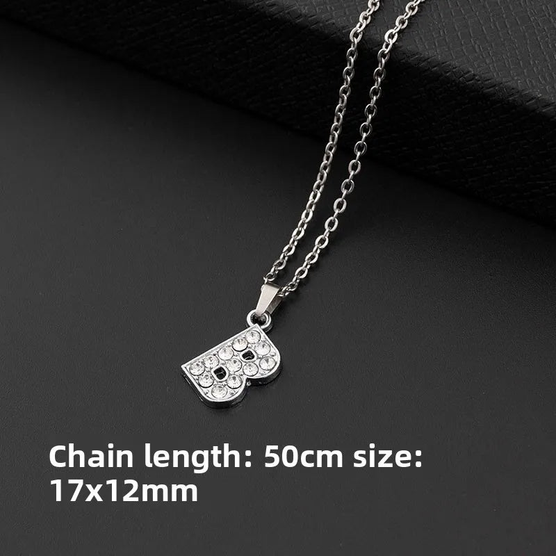 26-Letter Necklace Pendant Alphabet Jewelry Necklace Fashion Decorative Necklace