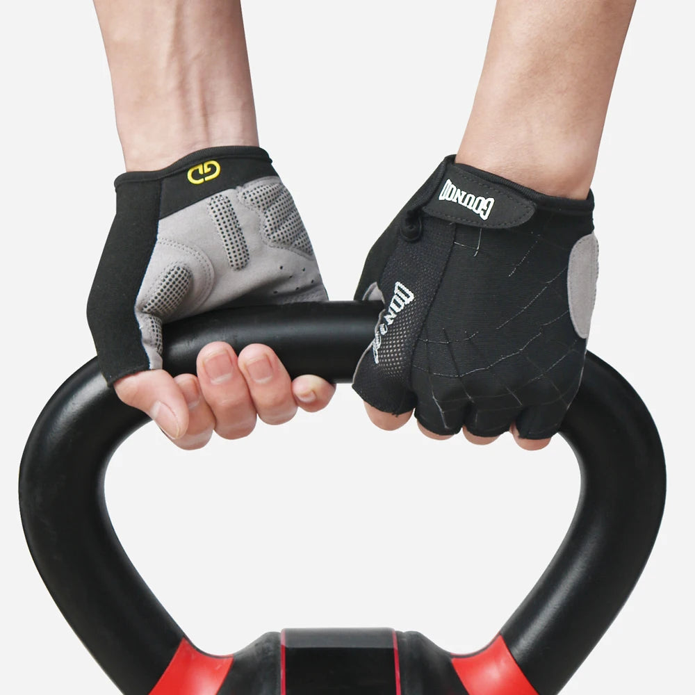 1 Pair Gym Gloves, Workout Gloves, Fingerless Gloves for Weightlifting, Lightweight Breathable Fitness Gloves, Sports Gloves