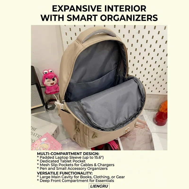 Cute School Bag Large Capacity School Backpacks High School College Student Bag Instagram Style Laptop Backpack for Girls