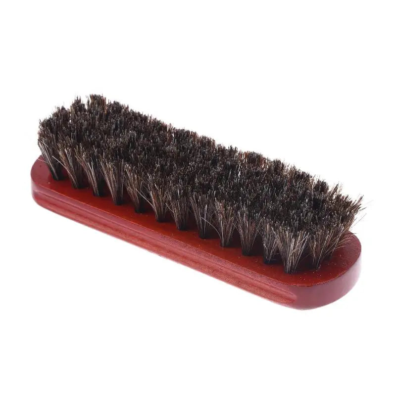 1Pcs Horse Hair Shoe Brush Polish Horsehair Leather Soft Polishing Tool Bootpolish Cleaning Brush For Suede Nubuck Boot