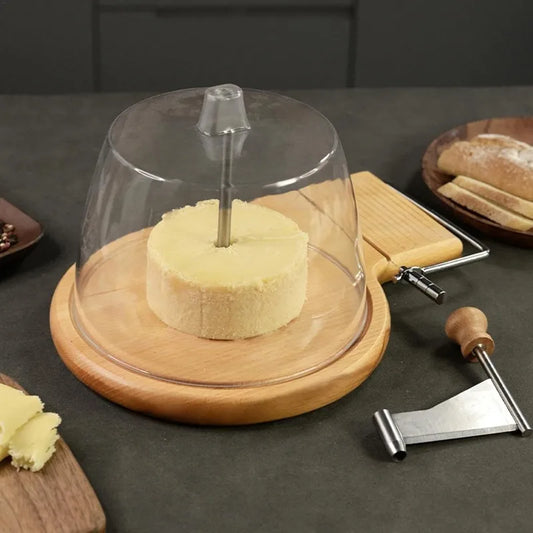 Cheese Curler with Stainless Steel Cheese Slicer Rust-Proof Wheel Cutter Heavy Duty Cheese Shaver Tools
