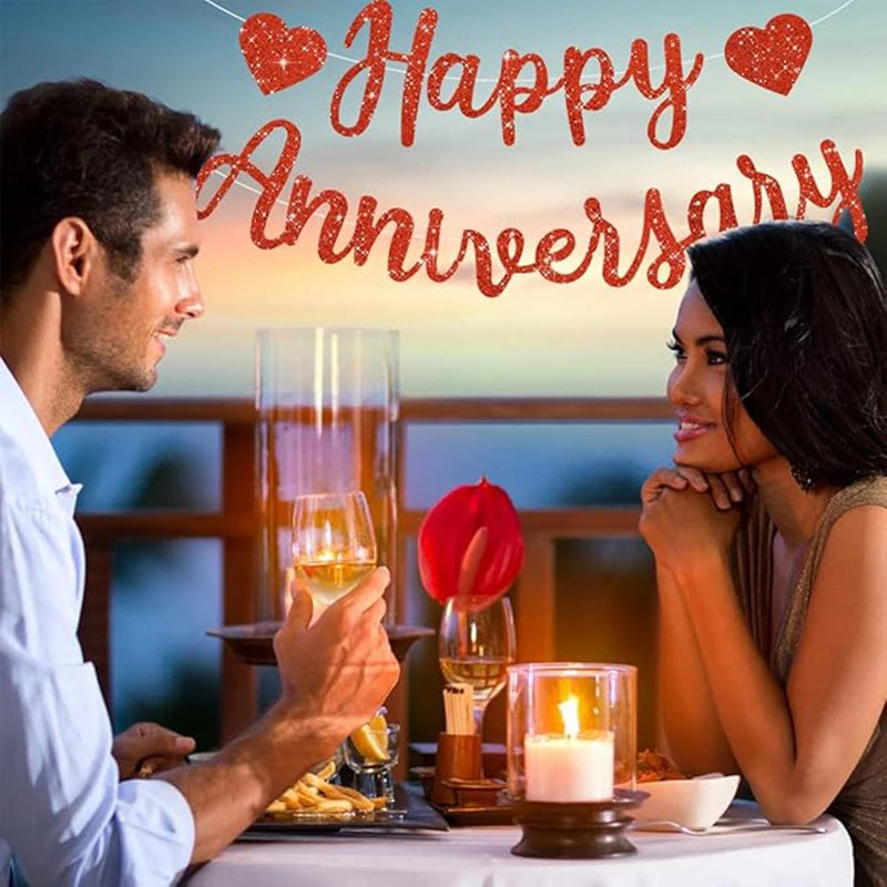 Happy Anniversary Banners Anniversary Party Decorations We Still Do Happy Wedding Day Party Decoration