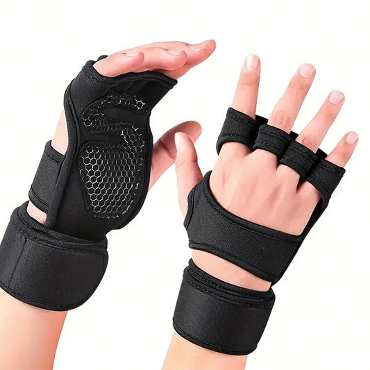 Workout Gloves for Men Women, Weight Lifting Gym Gloves with Wrist Support, Non-Slip Palm Protection for Fitness Training