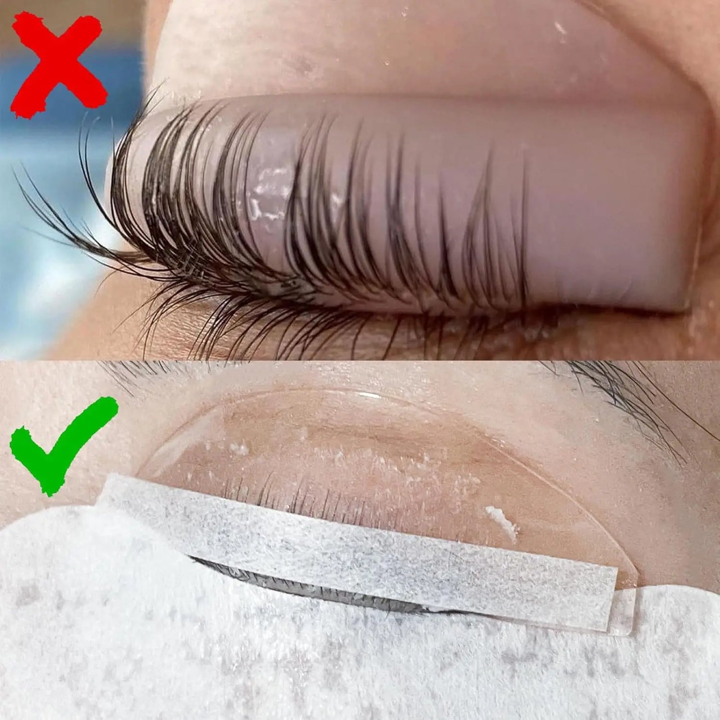 PERMANI Lash Lift Rod 1000 Pcs Disposable Korean Lash Lift Shields Flat For Eyelash Lifting and Setting Perm Cover Paper Tool