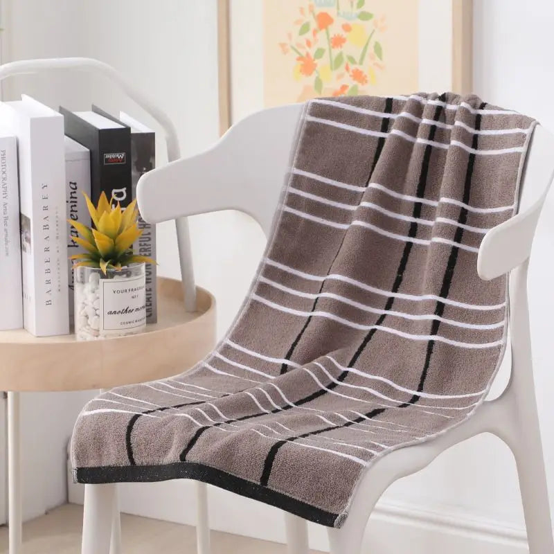 40*90cm Lengthened Bath Towel Cotton Adult Plus Size Thickened large body bath towels Absorbent Soft Big Towel Bathroom supplies