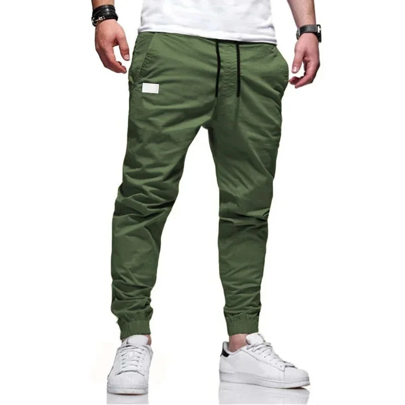 NEW Spring Autumn Slim Men Pants sport Joggers trousers Men Solid Color Straight Pants thin Woven Sweatpants men casual Trousers