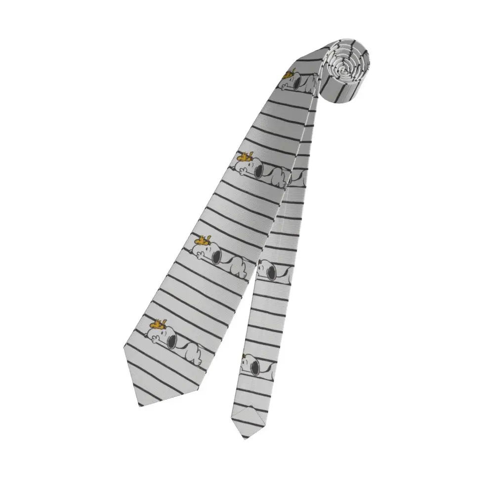 Personalized Fashion S-Snoopys Neckties Men Silk Cartoon Office Neck Tie