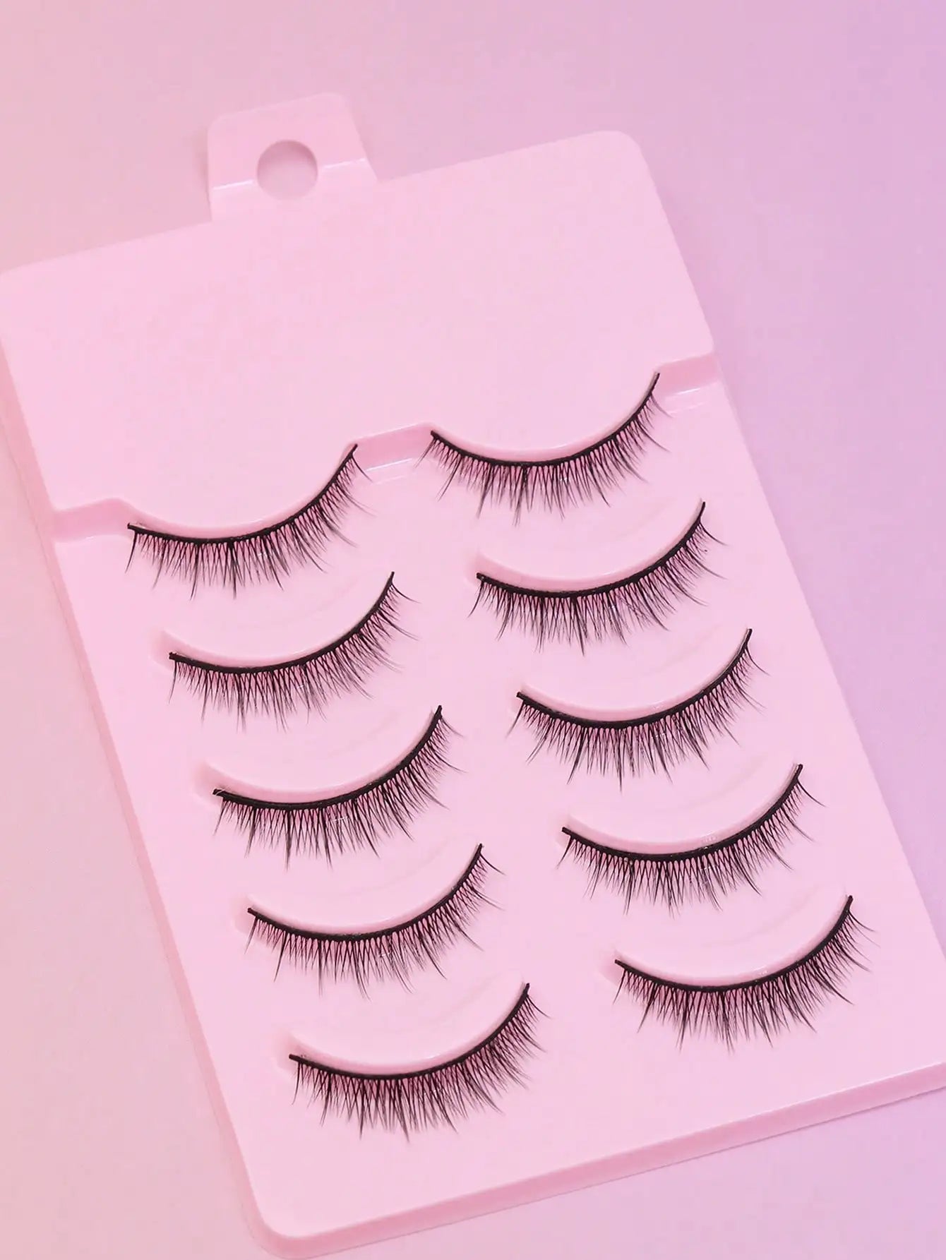 5/7/10 Pairs brown DIY Lashes Natural Clear Eyelash Volume Natural Eyelashes Soft Cross Cat Lashes Extended Outer Corner Eyelash