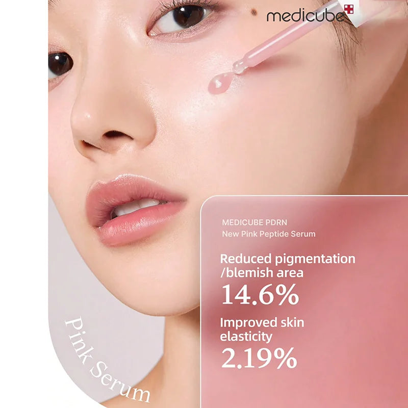 K-Beauty 30ml Salmon DNA PDRN Pink Peptide Serum, Peptide, Niacinamide, Uneven Skin Tone,Hydrating & Firming, Korean Skincare