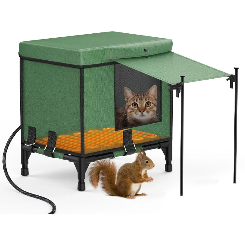 Large Space Cat Nest Warm Room Outdoor Heating Insulation Sunshade Cat Beds Foldable Pet Bed Waterproof Coldroof Pet Supplies