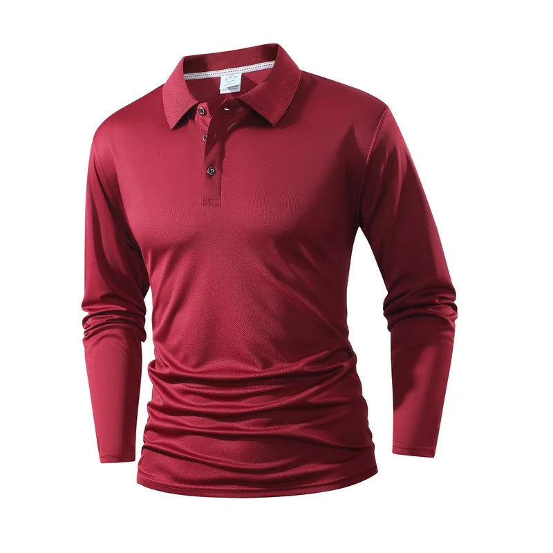 New Men's Loose Comfortable and Fashionable Polo Shirt Versatile in Spring Autumn Trends High-quality and Comfortable Top