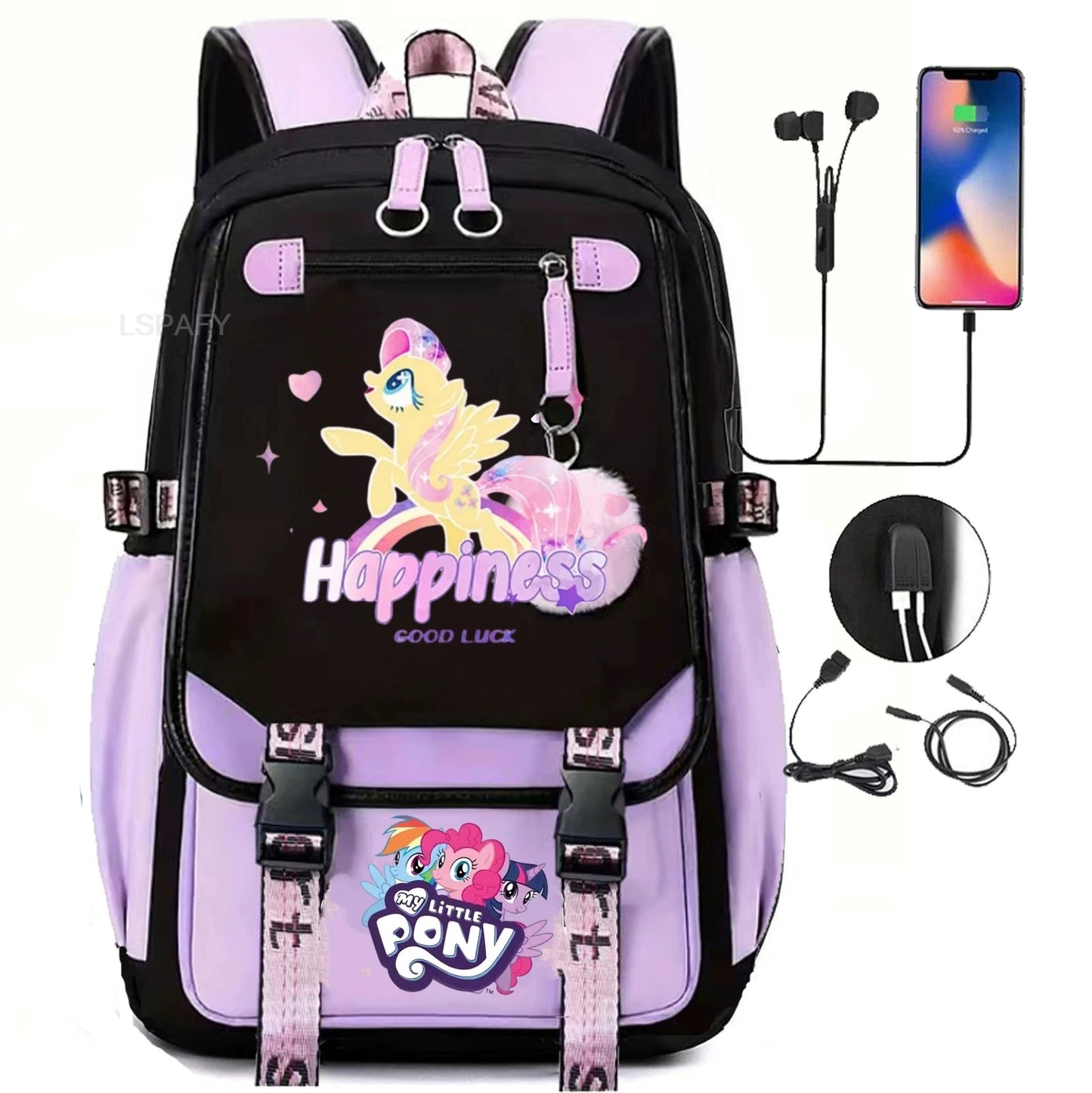 My Little Pony SchoolBags Fashion Boys Girls Backpack Rucksack Casual Travel Multipocket Book Bags New Semester Gift