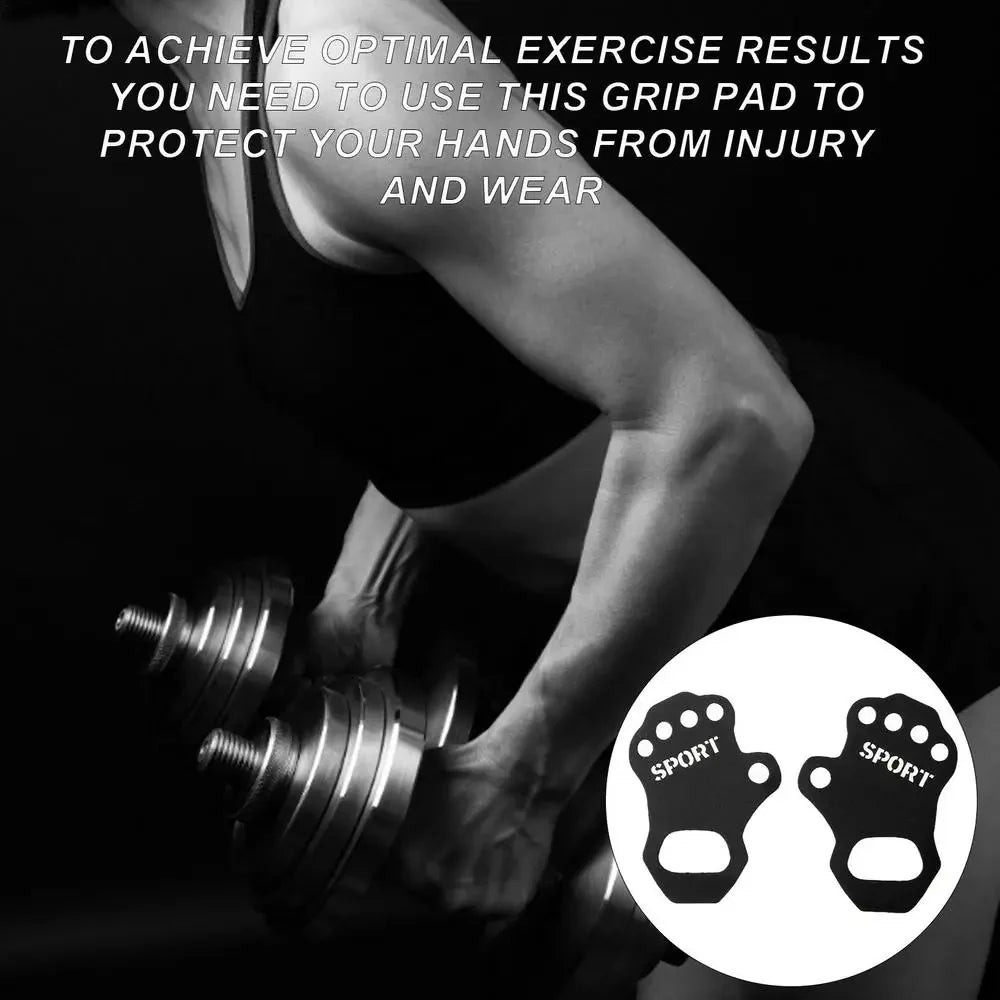 1Pair Workout Gloves Lifting Grips Cross Training Weightlifting Palm Grips Hand Protection For Home Gym Fitness Pull-Ups Durable
