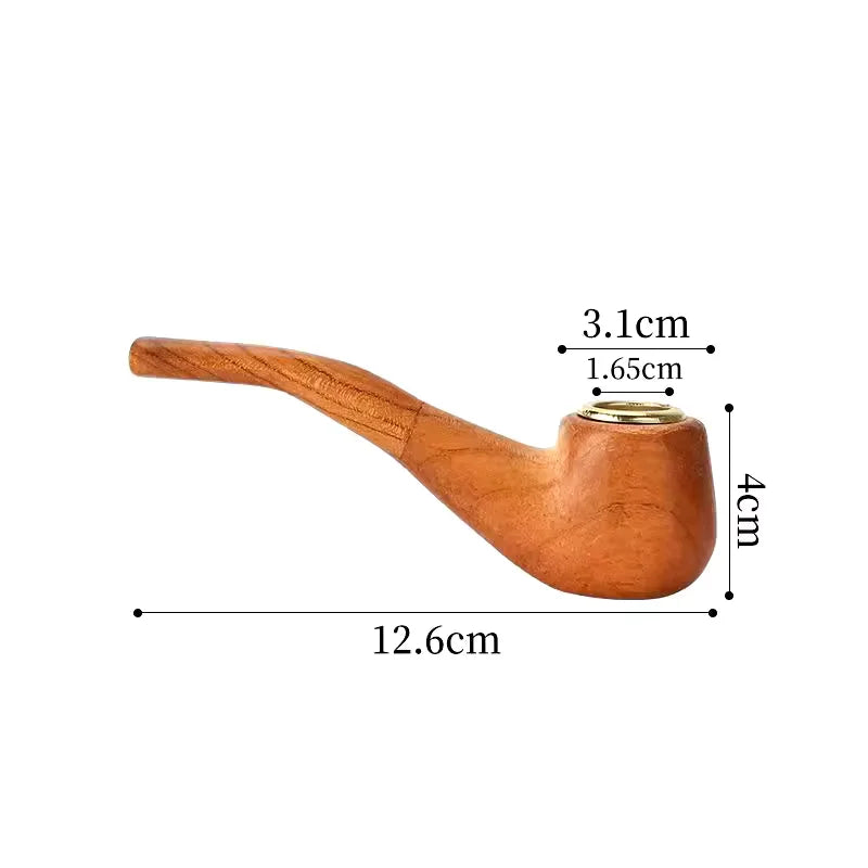 Solid Wood Smoking Pipe Classic Smoking High Quality Wood Tobacco Pipe Smoke Smoking Accessories