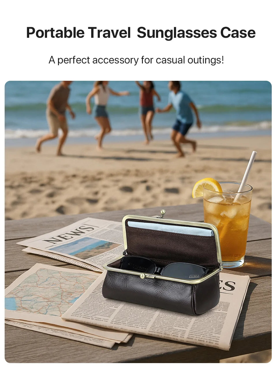 Genuine Leather Eye Glasses Bag for Eyeglass High Quality Handmade Glasses Case Box Sunglasses Protector Pouch