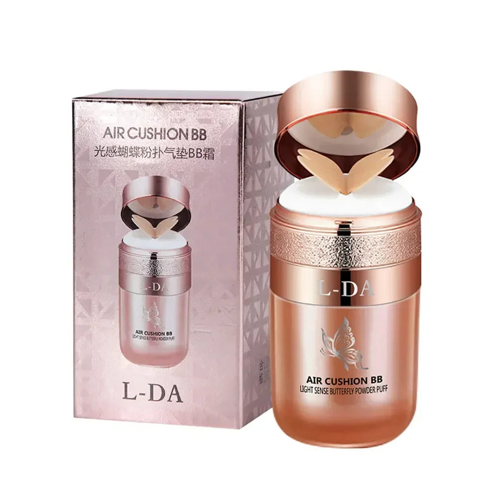 Butterfly Air Cushion BB Cream Lasting Powder Puff Hydrating Moisturizing Foundation Isolation Concealer Waterproof Makeup